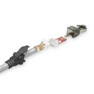 Мрежов пач кабел ACT S/FTP, CAT6a, RJ-45 - RJ-45, 1.5 m, Медни проводници, Сив